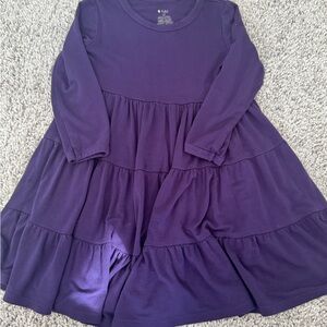 Kyte BABY Deep Purple Long Sleeve Dress